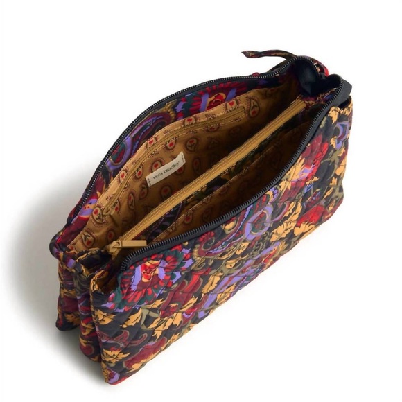 Vera Bradley Foxbury Crossbody Premium Cotton Midnight Garden Paisley - Picture 9 of 10